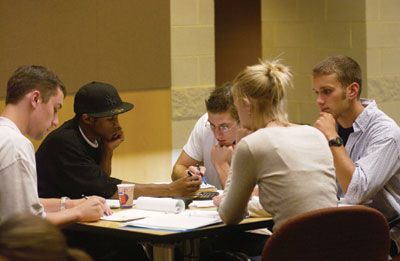 students in lab