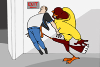 Hokie Hospitality cartoon