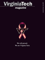 Cover of Memorial Issue of Virginia Tech Magazine