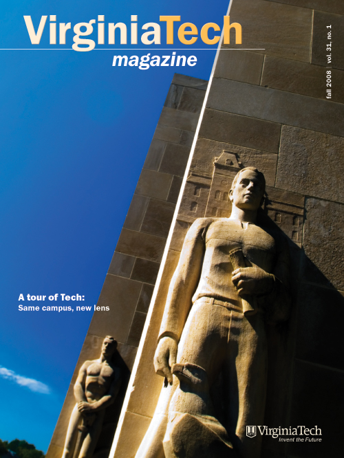 Fall 2008 cover of VT Magazine