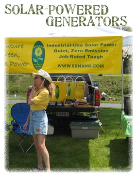 Solar-powered generators