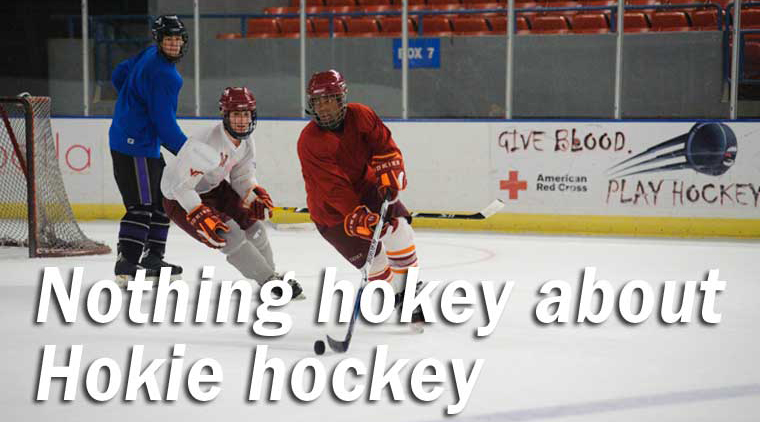 Nothing hokey about Hokie hockey by Richard Lovegrove