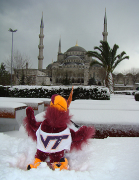 HokieBird in Istanbul, Turkey