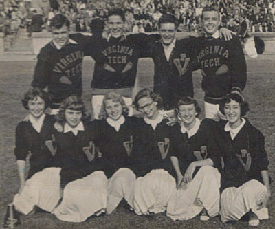 1952 Virginia Tech cheerleading squad