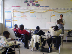 Nichole Prickett '08 in her Atlanta classroom. 