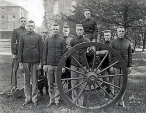1921 Highty-Tighties with Capt. D.C. Wolfe '21 (fourth from right)