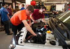 Virginia Tech's Hybrid Electric Vehicle Team recently took second place in the international EcoCAR Challenge, a three-year design competition that seeks to inspire science and engineering students to build automobiles that are more energy-efficient.