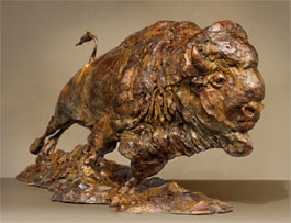 "A Ton of Momentum," bronze sculpture by George Bumann '02