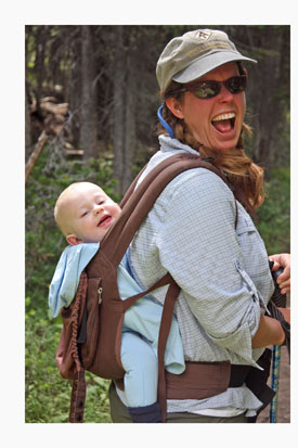 Jenny Golding '95 and son, George