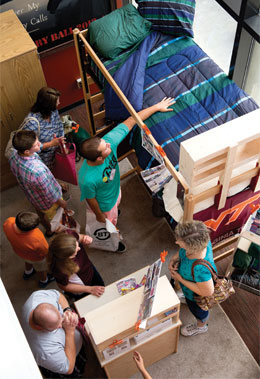 Dorm room at Virginia Tech; photo by Logan Wallace