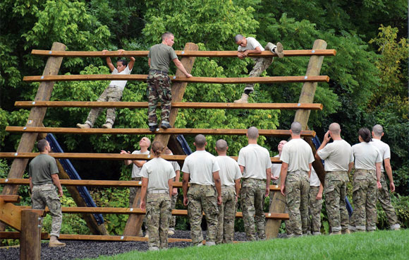 Virginia Tech Corps of Cadets obstacle course