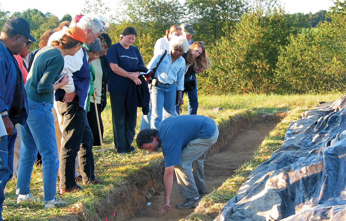 excavation of Kentland Farm gravesites