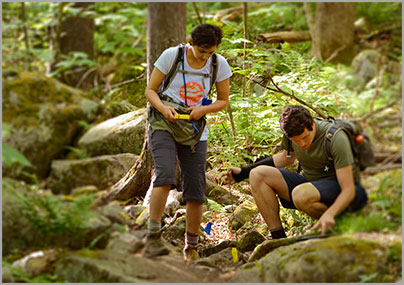 Virginia Tech students on the Appalachian Trail