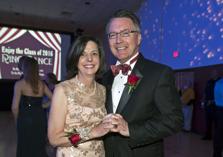 Virginia Tech President Tim Sands and Dr. Laura Sands