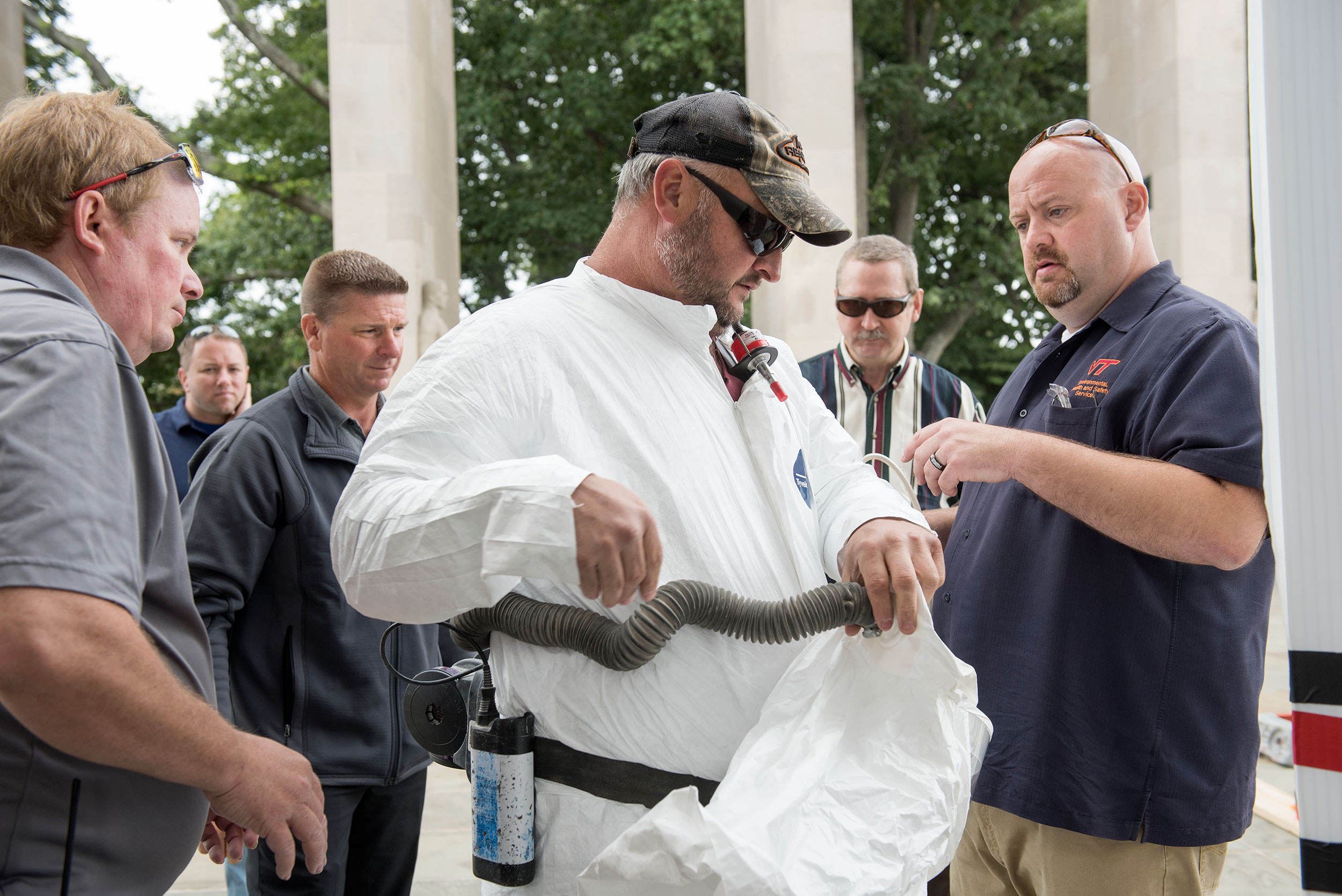 The project involved staff from Environmental Health and Safety, Facilities, and the quarry.