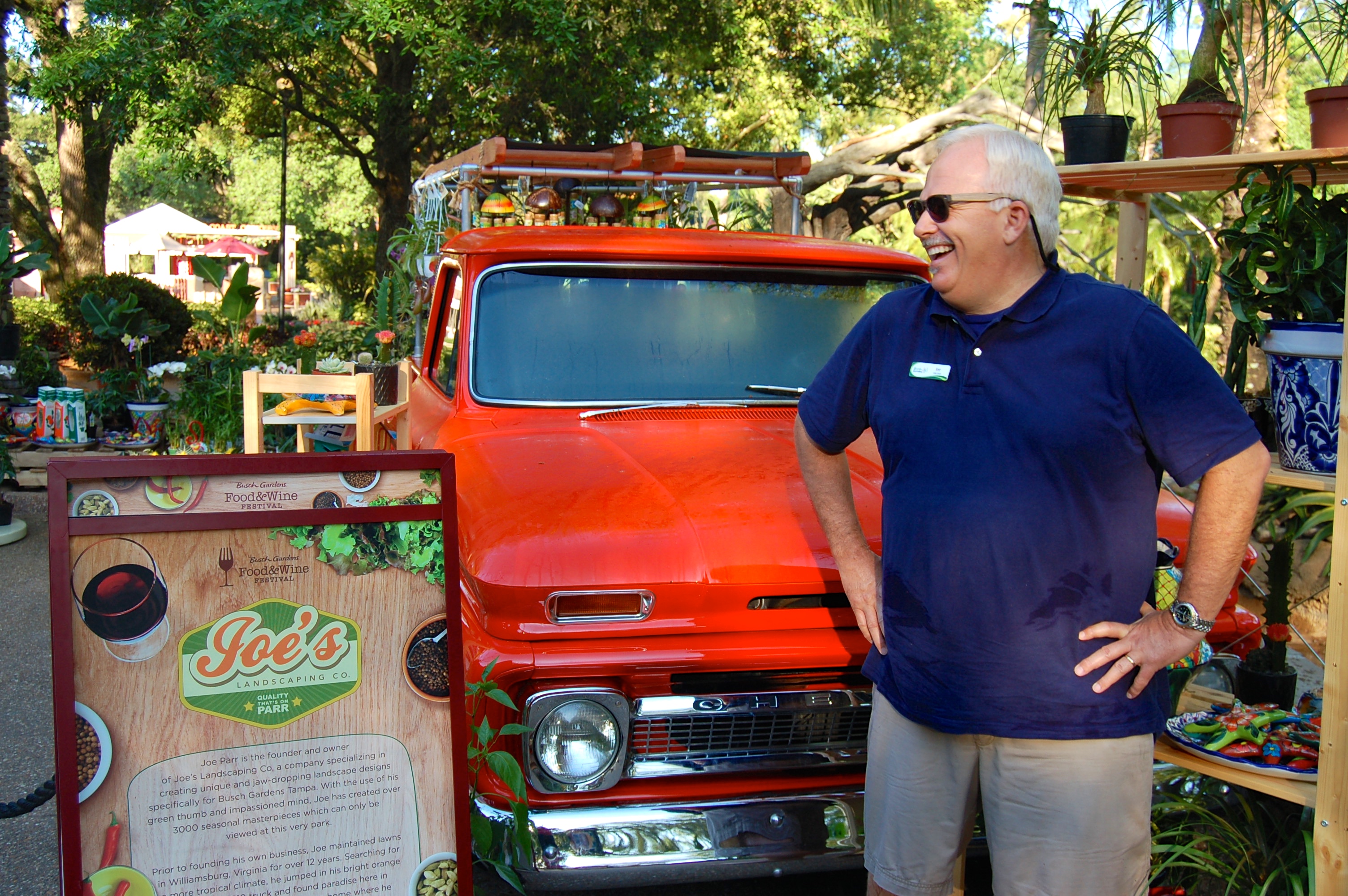 Joe and his classic Chevrolet truck.
