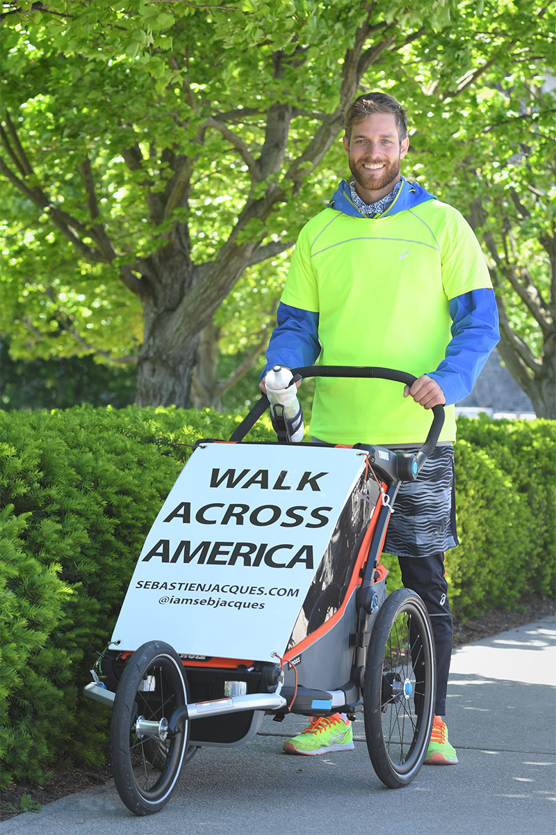 Sebastien Jacques '11 walking across America