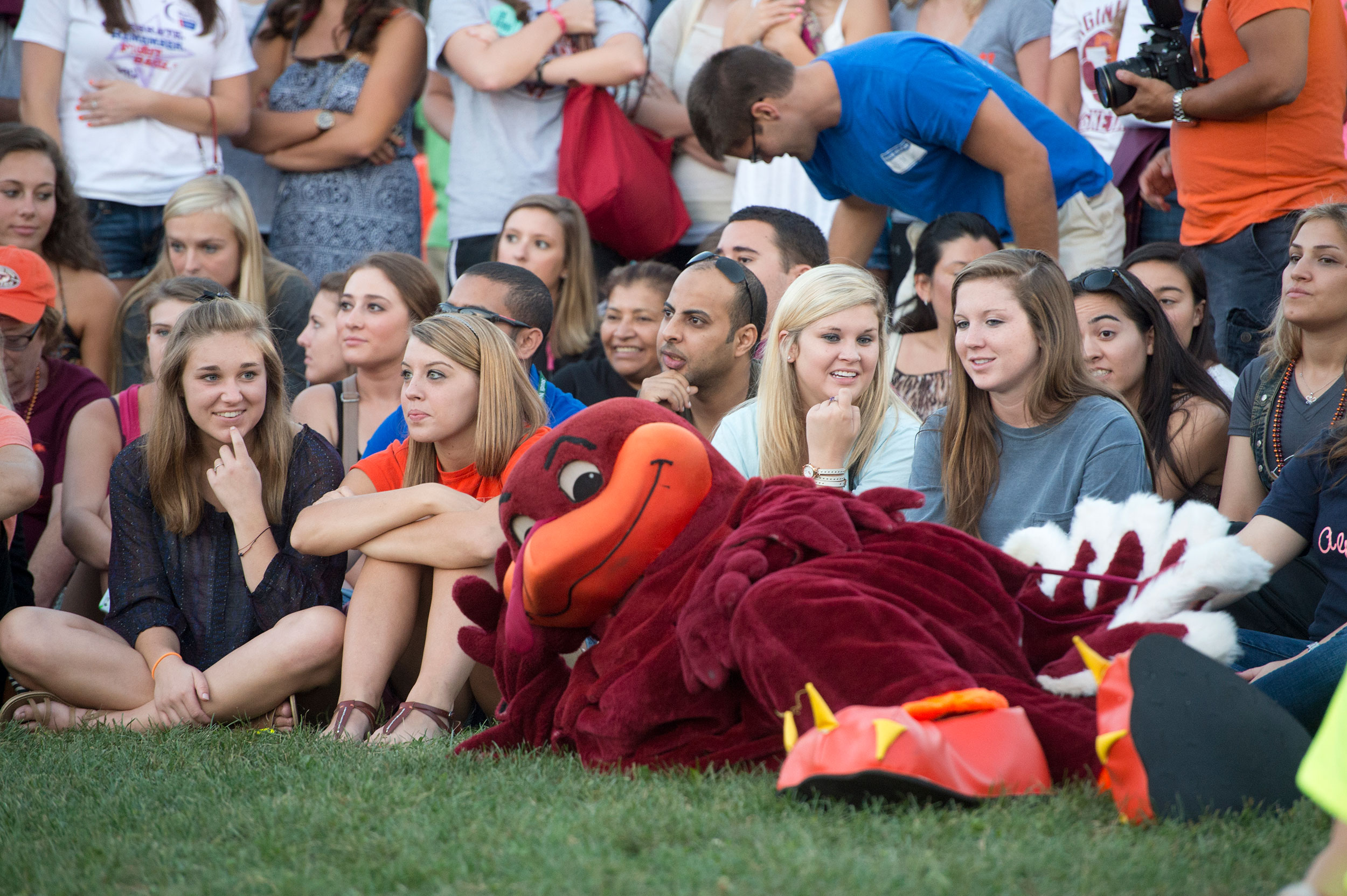 2013 Gobblerfest on the drillfield. HokieBird