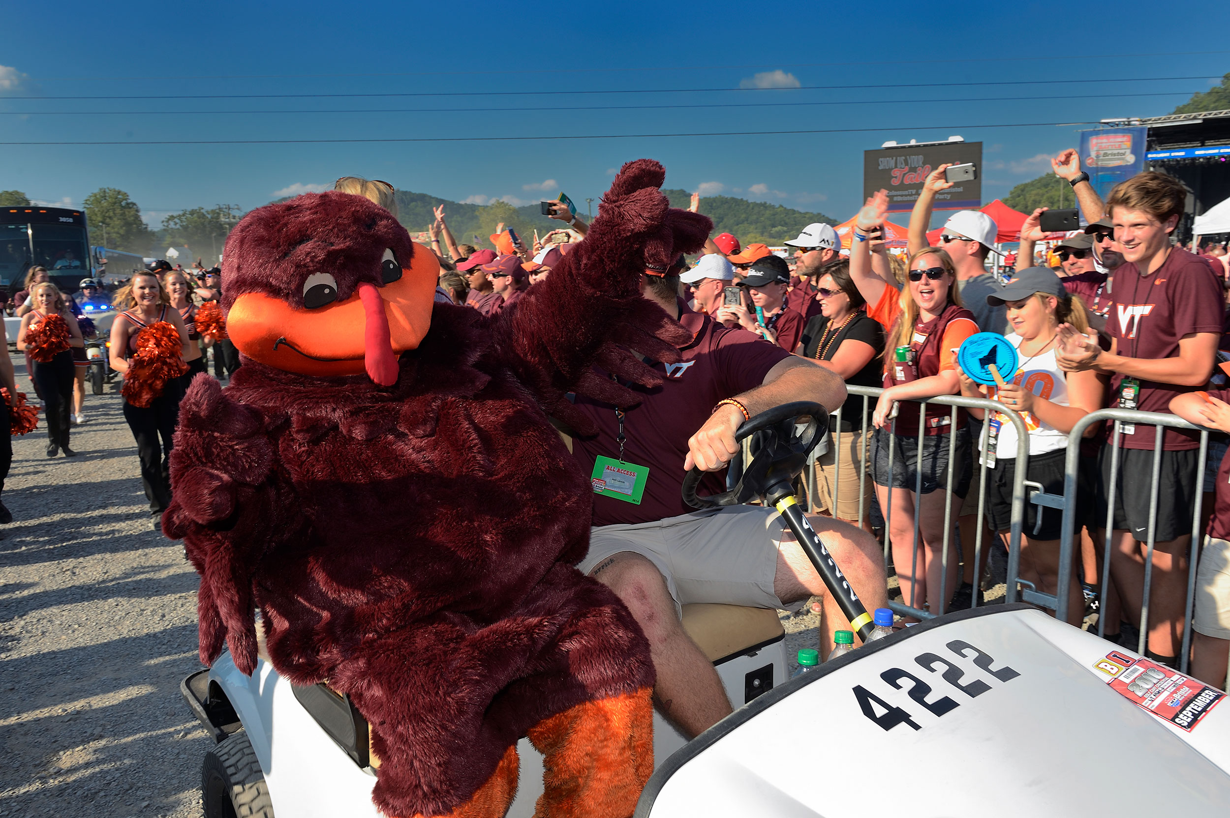 The Battle at Bristol, Virginia Tech versus University of Tennessee, Bristol Motor Speedway, world record attendance, 155, 990 for a college football game.