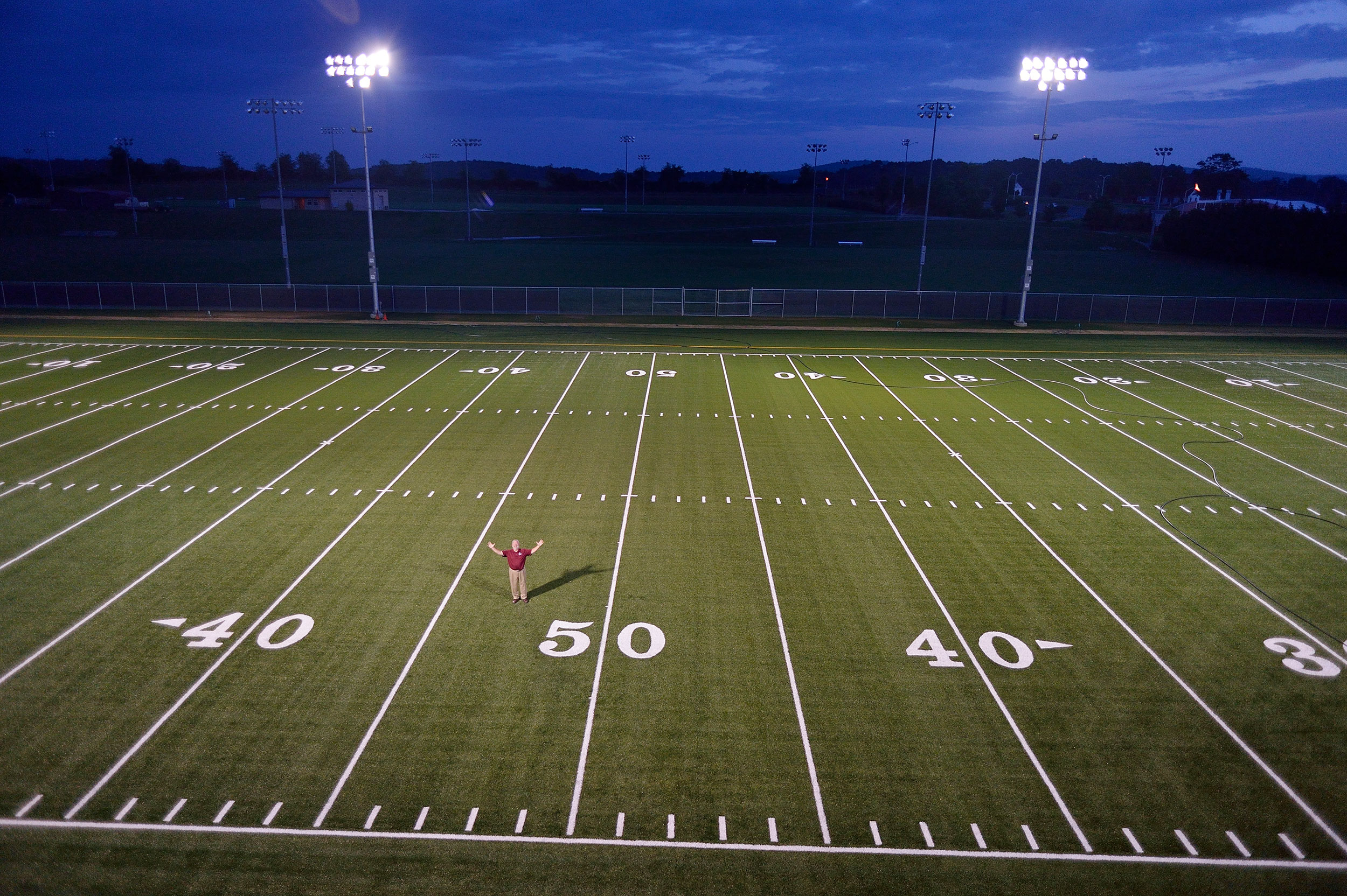 David McKee on the practice field