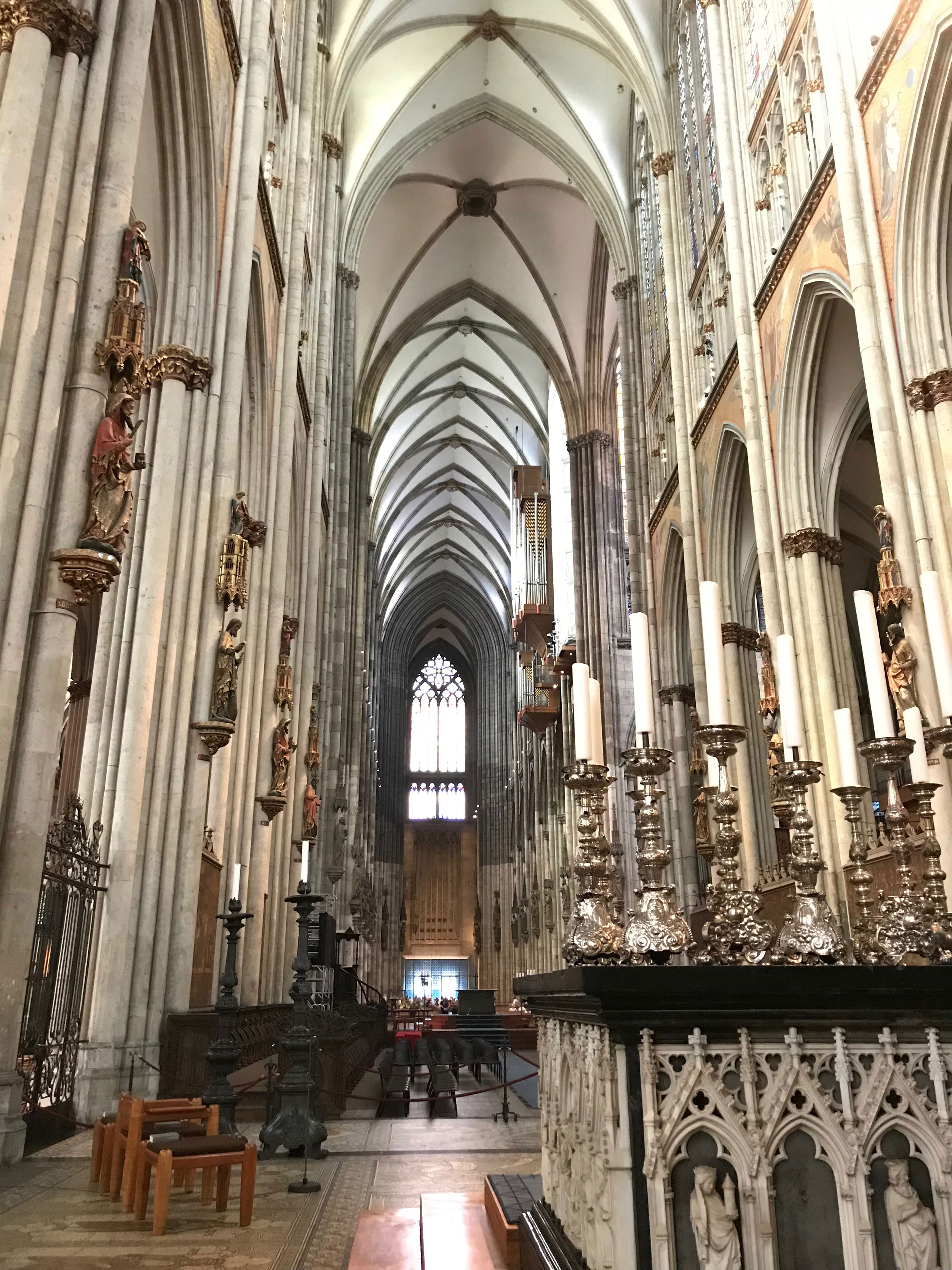 Inside the Cologne Cathedral in Germany