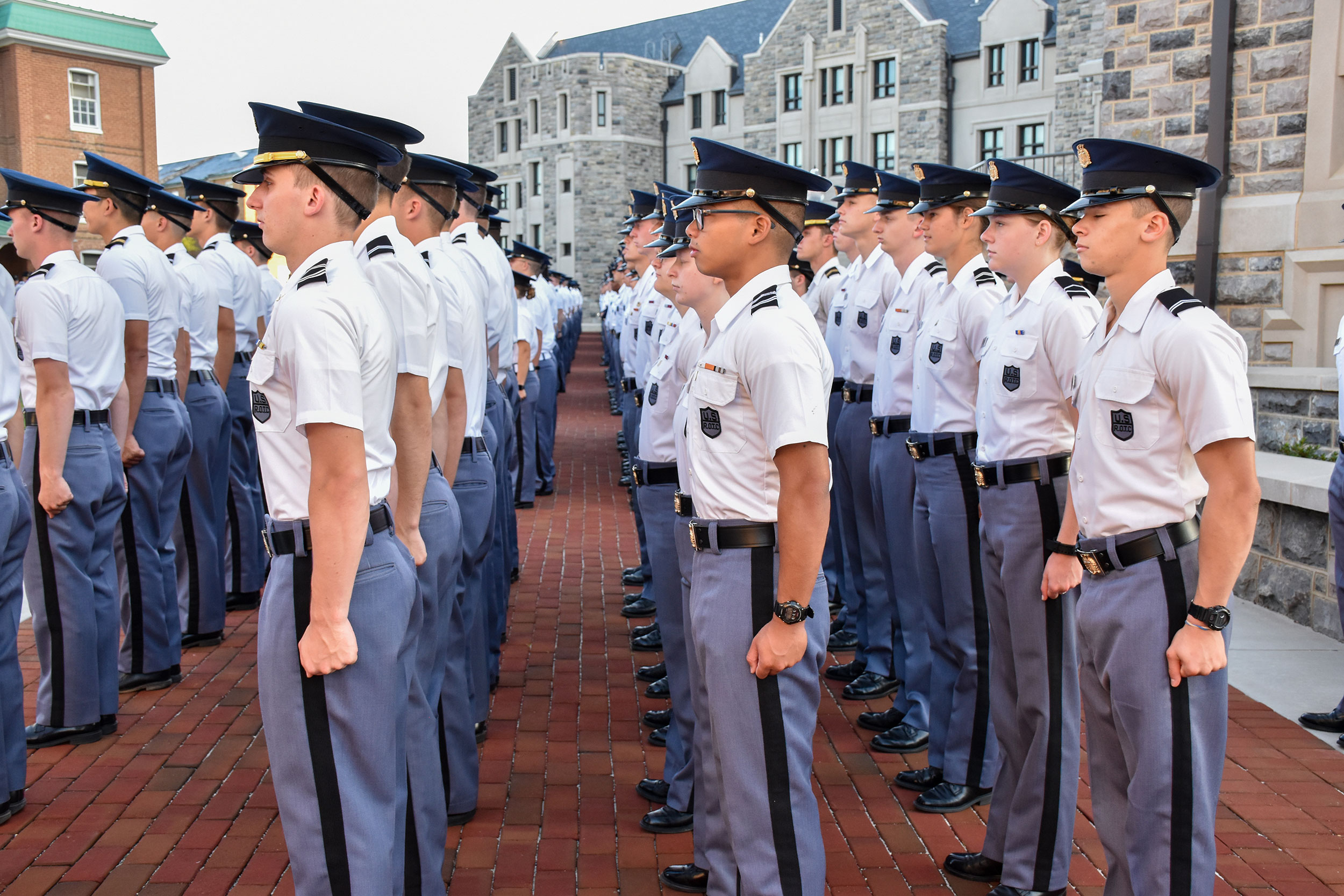 cadets at morning formation