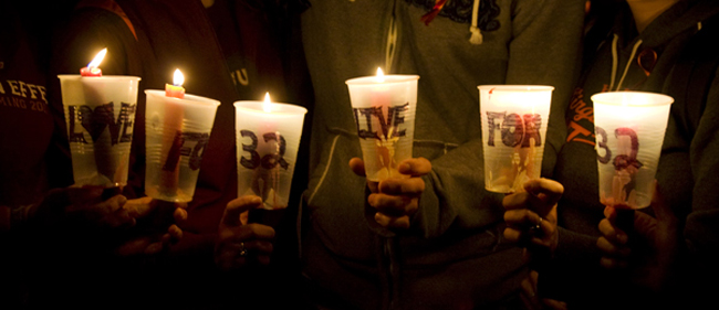 April 16, 2008, candelight vigil 