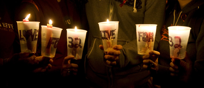 April 16, 2008, candelight vigil