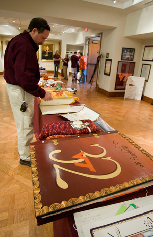 Alumni Center Museum exhibit