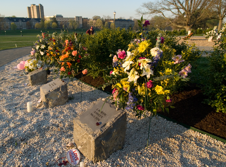 memorial stones on drillfield