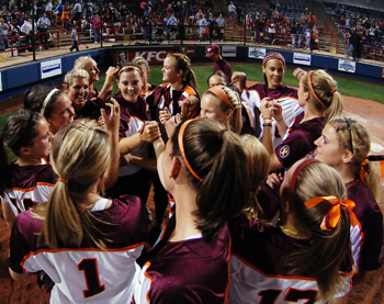 Virginia Tech softball team