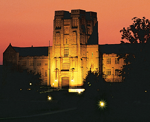 Burruss Hall lighting was a class gift; may classes have made senior class and reunion gifts.