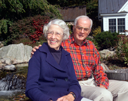 Peggy Lee Hahn and President Emeritus T. Marshall Hahn Jr. 