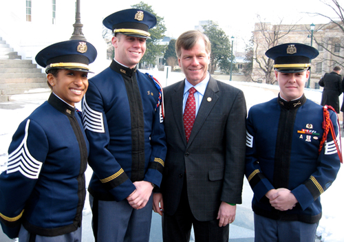 View more images of Hokie Day at the Capitol on Feb. 3, 2010, with Gov. Bob McDonnell.