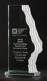 Virginia Tech Corporate Research Center named 2010 Outstanding Research Park