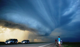 Behold the storm chasers! Each spring, the Geography Department offers a course in severe-weather forecasting, held on location in the Great Plains.