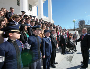 Hokie Day 2013 at the Virginia General Assembly; photo by Michaele White