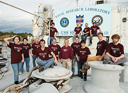 SAFFiR team about the training vessel in Alabama