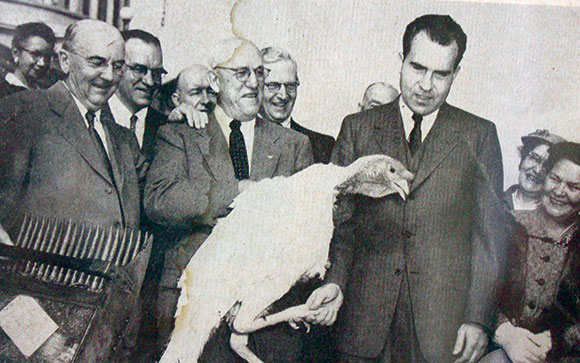 Charles Wampler, at far left, with then-Vice President Richard Nixon