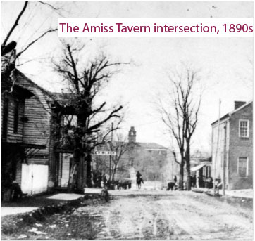 Blacksburg's Amiss Tavern intersection, 1890s