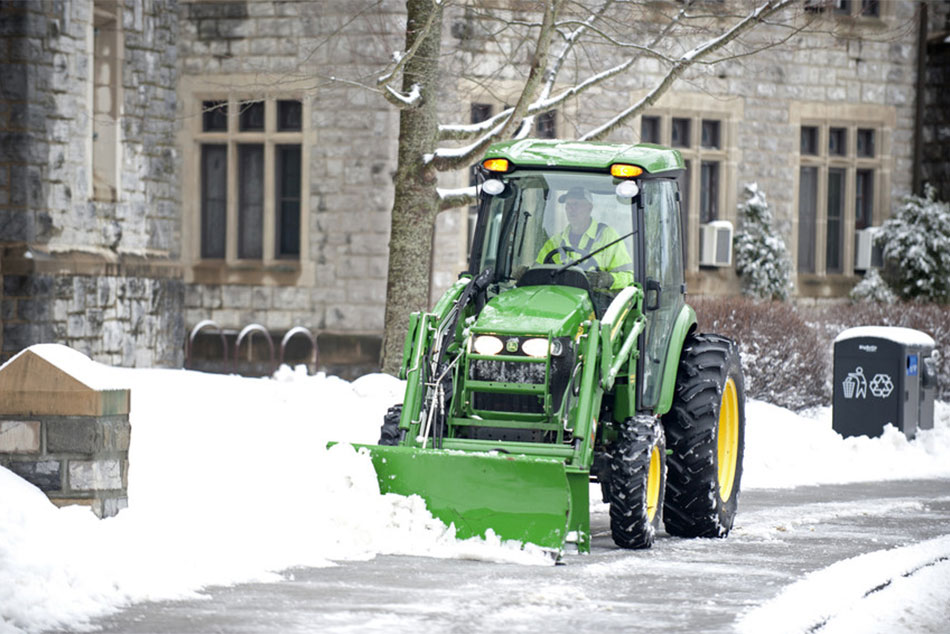 snow plow at Virginia Tech