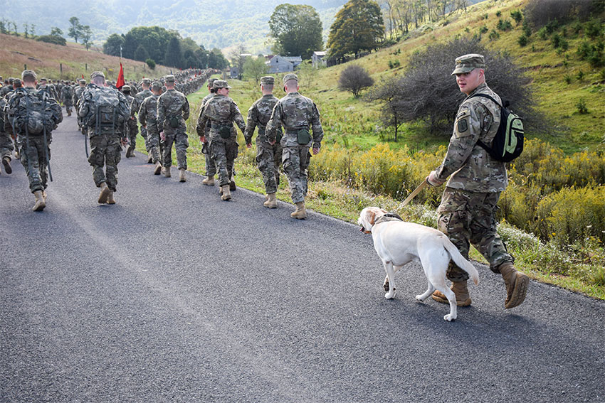 Virginia Tech Corps of Cadets and ambassador Growley