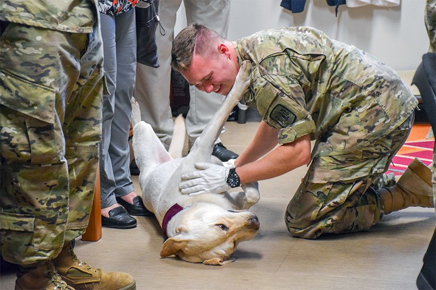 Virginia Tech Corps of Cadets and ambassador Growley