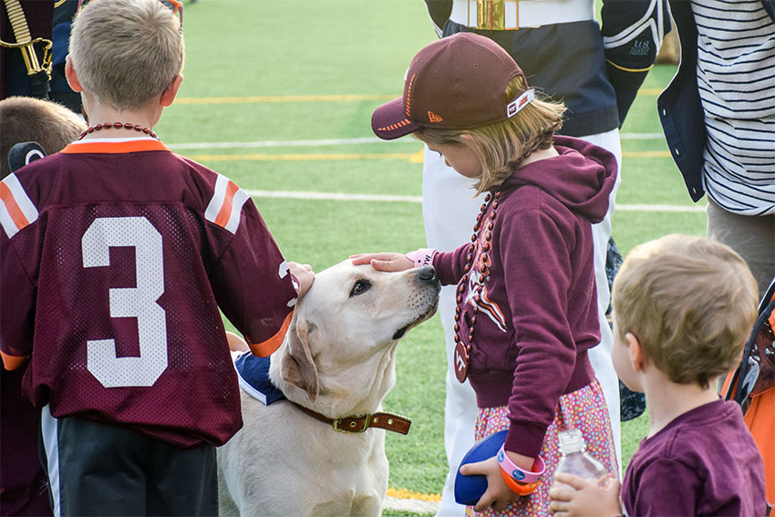 Virginia Tech Corps of Cadets and ambassador Growley