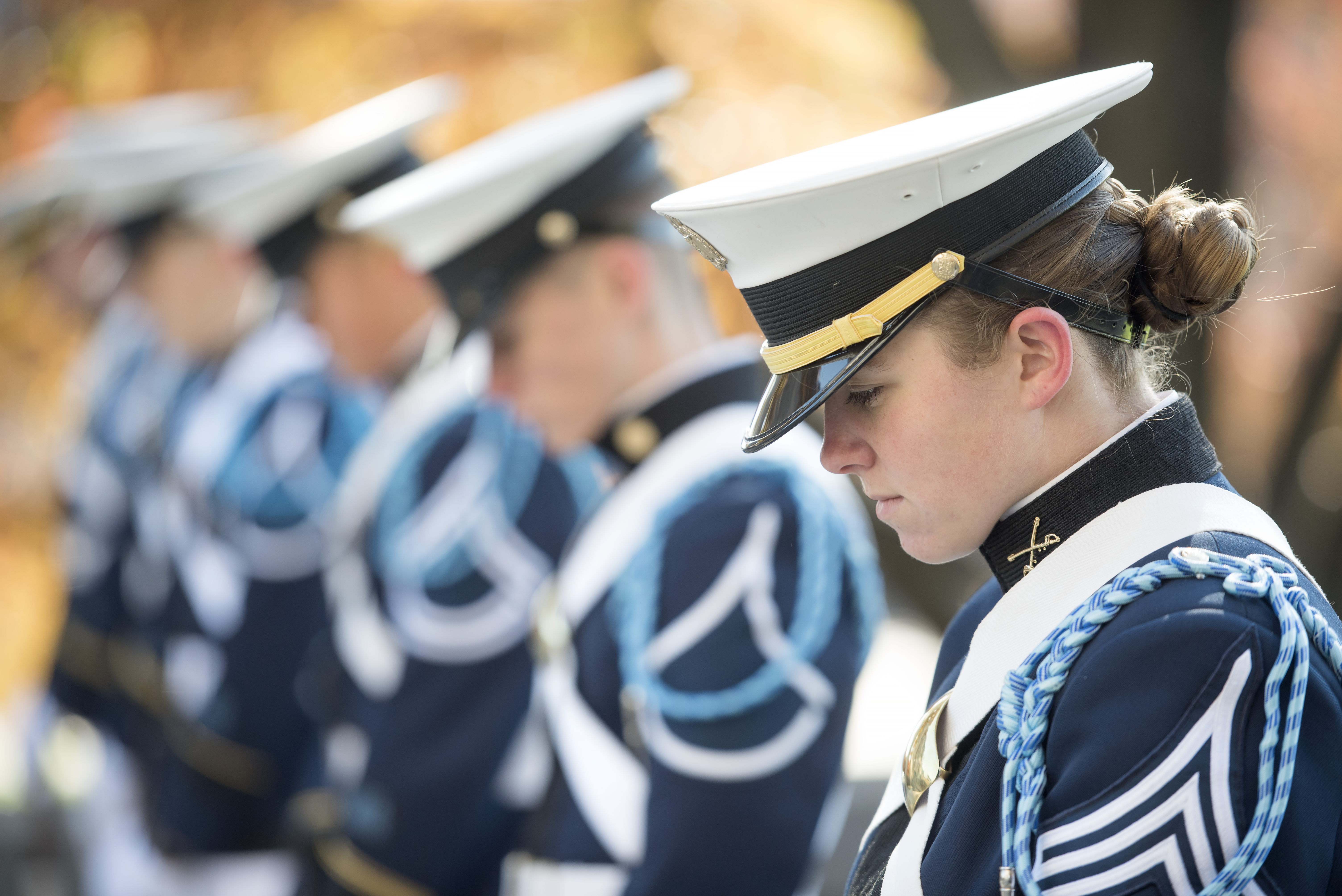 Cadets at Veterans Day ceremony