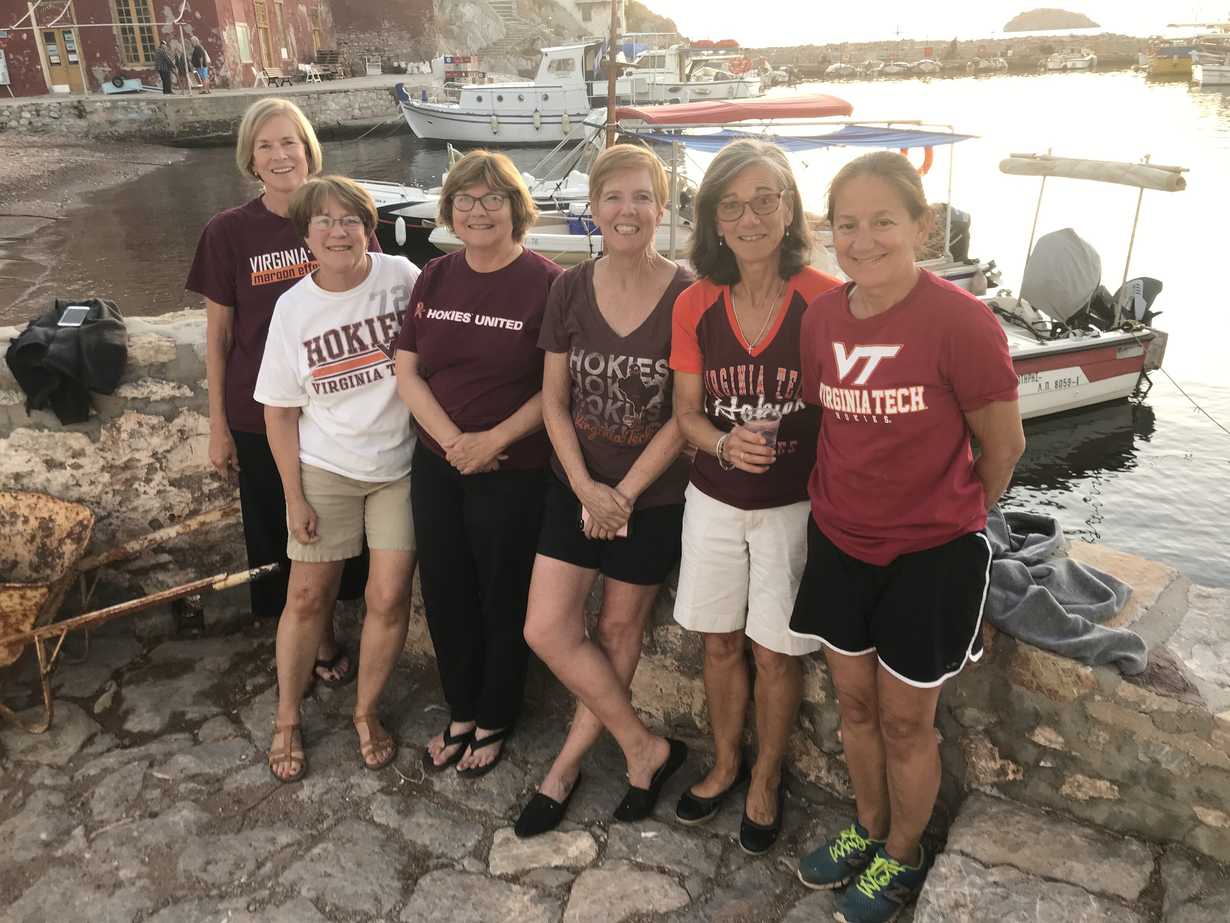 group of Hokie friends