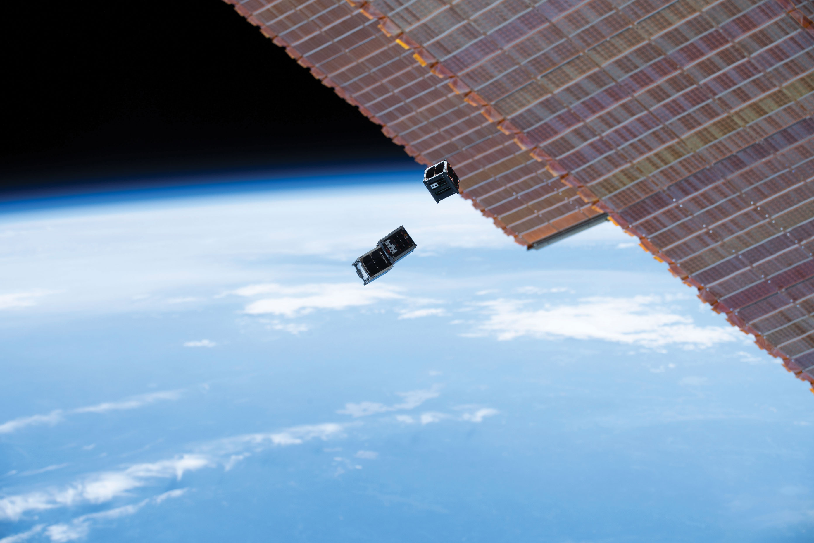 satellite depoyment in space