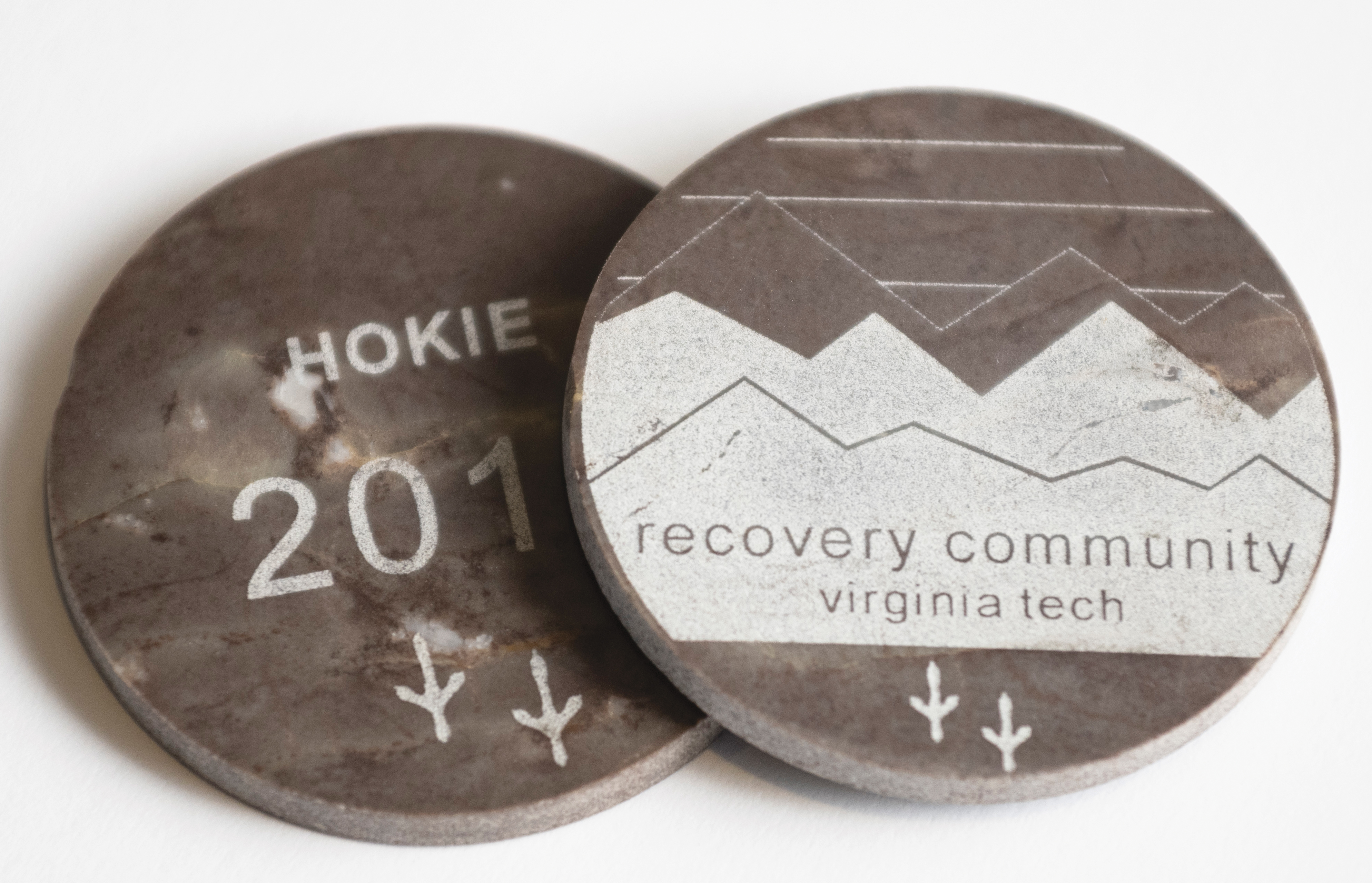 hands holding recovery token