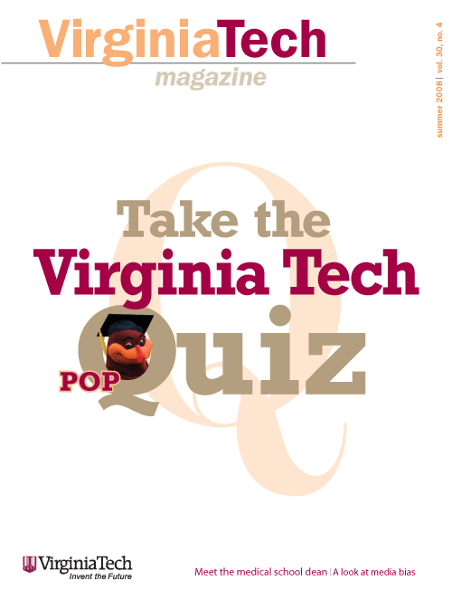 Spring 2008 cover of VT Magazine