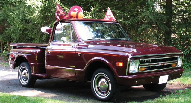 Hokie truck owned by the Bob Bowden family